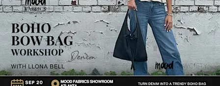 Boho Bow Bag Workshop: Denim