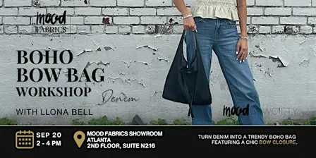 Boho Bow Bag Workshop: Denim