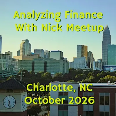Analyzing Finance with Nick Charlotte Meetup