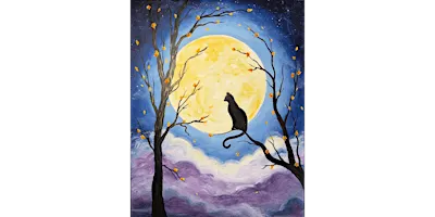 Moonlit Meow - Paint and Sip in Orange County | Classpop!™