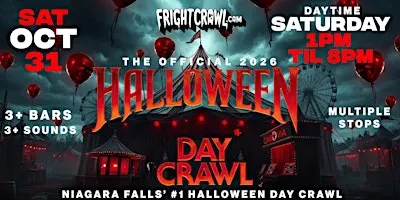 The Fright Crawl | Niagara Falls Halloween Day Bar Crawl 2026 | Sat, Oct 31