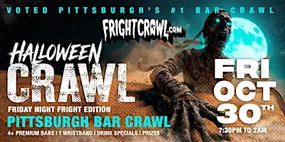 The Fright Crawl | Pittsburgh Halloween Bar Crawl 2026 | Fri, Oct 30