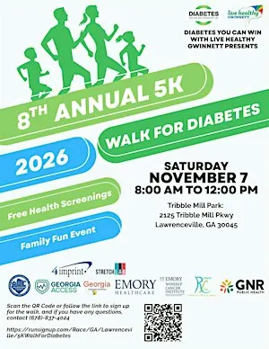 DYCW 8th Annual 5K Walk for Diabetes 2026
