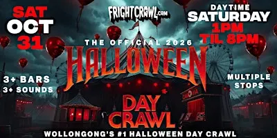 The Fright Crawl | Wollongong Halloween Day Bar Crawl 2026 | Sat, Oct 31