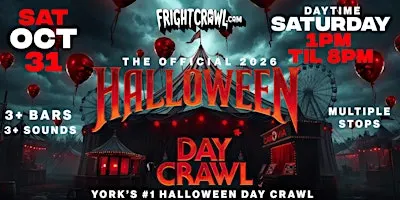 The Fright Crawl | York Halloween Day Bar Crawl 2026 | Sat, Oct 31