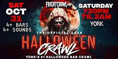 The Fright Crawl | York's #1 Halloween Bar Crawl 2026 | Sat, Oct 31