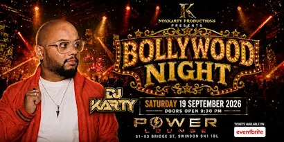 Swindon’s Ultimate Bollywood Night with DJ Karty
