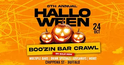 8th Annual Halloween Boo'zin Bar Crawl