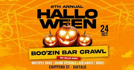8th Annual Halloween Boo'zin Bar Crawl