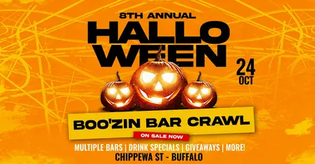 8th Annual Halloween Boo'zin Bar Crawl