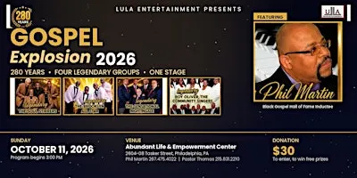 Gospel Explosion Philadelphia: Brooklyn Allstars & Gospel Legends