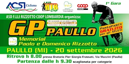 MEMORIAL PAOLO E DOMENICO RIZZOTTO - 1° TAPPA LAUS MTB CUP 2026