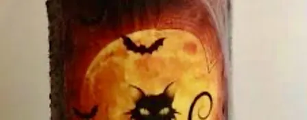 Halloween Wine Bottle Painting
