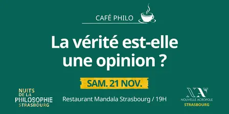 café philo: la vérité est-elle une opinion?