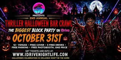 2nd Annual  THRILLER  HALLOWEEN  BAR CRAWL AT THE POINTE