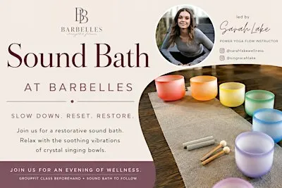 Sound Bath at Barbelles