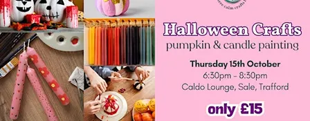 Halloween Crafts - Pumpkin & Candle Painting in Sale, Trafford