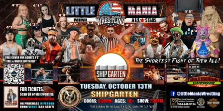 McClean, VA - Little Mania Mini Wrestling @ Shipgarten