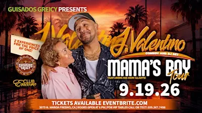 J. Valentino : Mama's Boy Tour Fresno @ Club Encore 21&Over