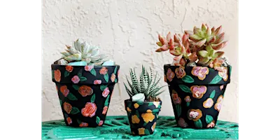 Artsy Flower Pots - Paint and Sip in Indianapolis | Classpop!™
