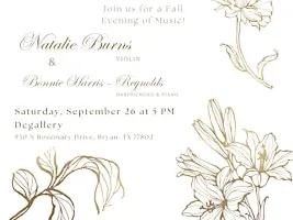 Autumn Chamber Recital with Natalie Burns and Bonnie Harris Reynolds