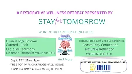 Stay For Tomorrow Mental Wellness Event by Imani's Equanimity