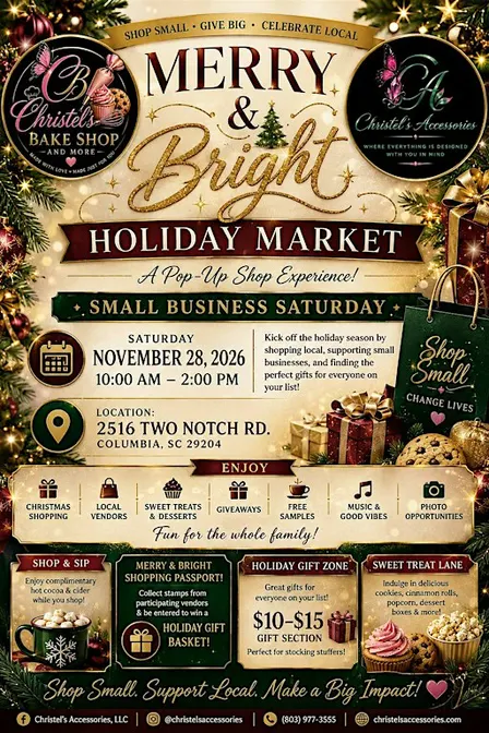 Merry and Bright Pop Up Shop