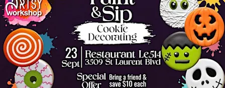 Paint & Sip | Cookie Decorating