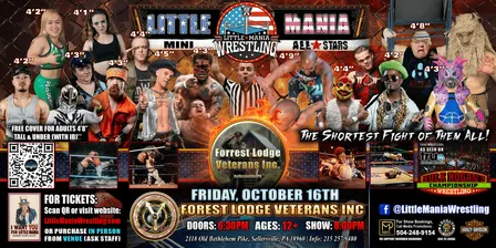 Sellersville, PA - Little Mania Mini Wrestling @ Forrest Lodge Veterans Inc