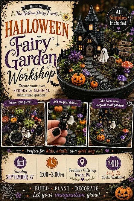 Halloween fairy garden