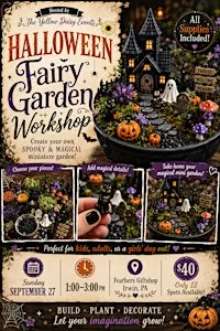 Halloween fairy garden