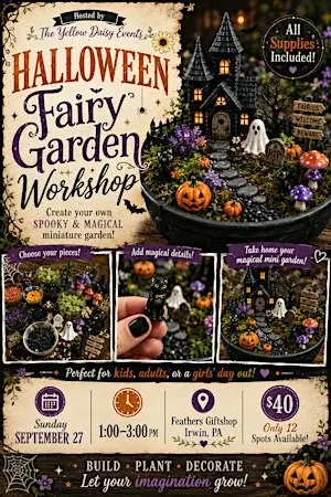 Halloween fairy garden