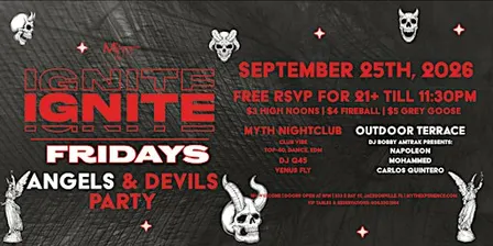 IGNITE FRIDAYS: Angels and Devils Party | Friday 09.25.26