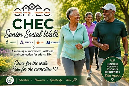 CHEC Senior Social Walk | Walk • Stretch • Sip • Socialize