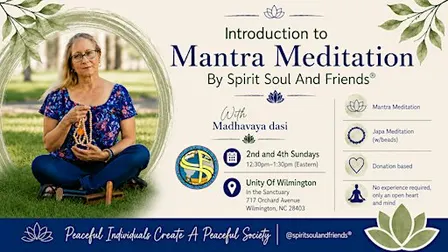 Introduction To Mantra Meditation With Madhavaya dasi