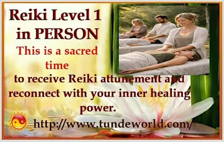 Reiki Level 1 Course & Attunement with Tunde in Canberra 5th October