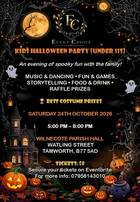 Kids Halloween Party (Under 11s)