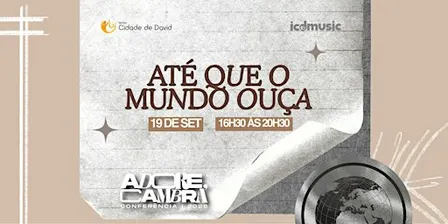 CONFERÊNCIA ADORE, CAMBRA 2026 – Até Que o Mundo Ouça