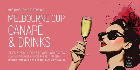 Mrs Jones Cup Canapé & Drinks on the Terrace