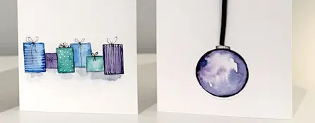Watercolour Christmas Card Workshop (Baubles, Presents, Trees)