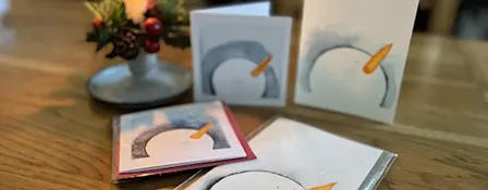 Watercolour Christmas Cards & Tags (Snowmen & Christmas Puddings)