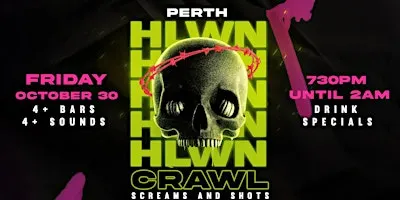 Perth's Haunted Hop 2026: Halloween Bar Crawl (Friday, Oct 30)