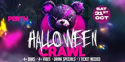 Perth's Haunted Hop 2026: Halloween Bar Crawl (Saturday, Oct 31)