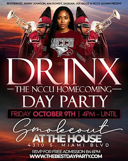 DRINX the NCCU HOMECOMING DAYPARTY 2026