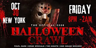 New York City Halloween Bar Crawl — Halloween Friday, Fri, Oct 30
