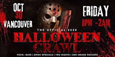 Vancouver Halloween Bar Crawl — Halloween Friday, Fri, Oct 30