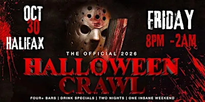 Halifax Halloween Bar Crawl — Halloween Friday, Fri, Oct 30