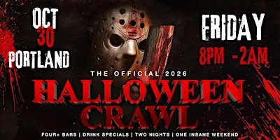 Portland Halloween Bar Crawl — Halloween Friday, Fri, Oct 30