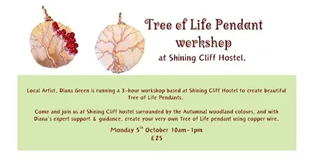 Copper Tree of Life Pendant Workshop with Artist Diana Green