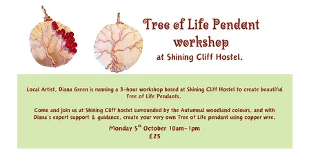Copper Tree of Life Pendant Workshop with Artist Diana Green